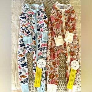 Caden Lane Convertible Zip Romper Bundle - 12-18m NWT